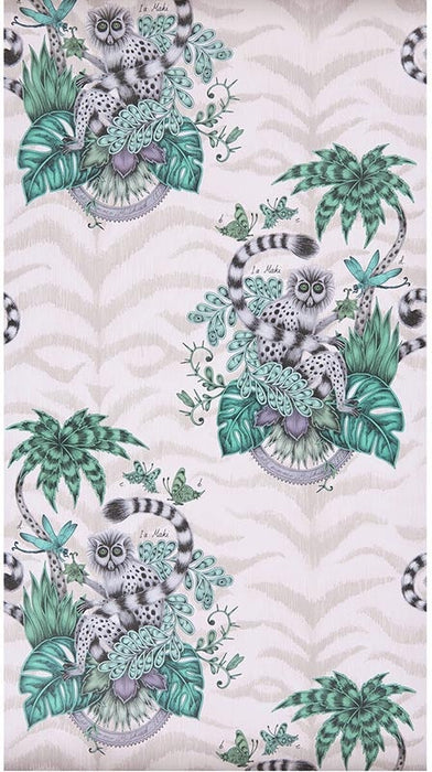 Clarke & Clarke Lemur Pink Wallpaper W0103/04.CAC.0