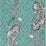 Clarke & Clarke Tigris Teal Wallpaper W0105/05.CAC.0