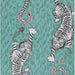 Clarke & Clarke Tigris Teal Wallpaper W0105/05.CAC.0