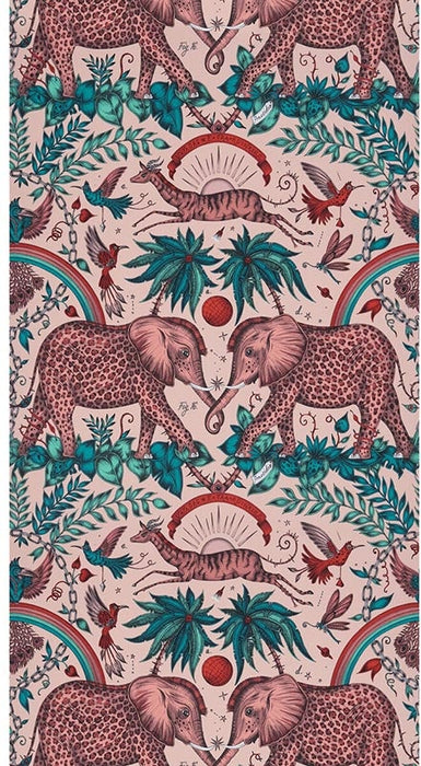 Clarke & Clarke Zambezi Pink Wallpaper W0121/05.CAC.0