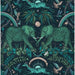 Clarke & Clarke Zambezi Teal Wallpaper W0121/06.CAC.0