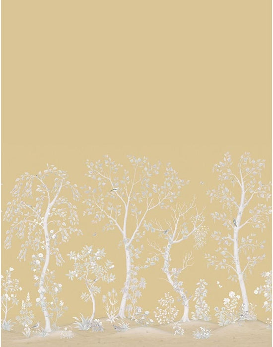 Cole & Son Seasonal Woods Gold Pearl Wallpaper 120/6024M.CS.0