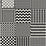 Cole & Son Geometrico Black & White Wallpaper 123/7032.CS.0