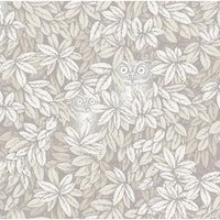 Cole & Son Foglie E Civette White Wallpaper 123/11052.CS.0
