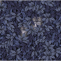 Cole & Son Foglie E Civette Midnight Wallpaper 123/11053.CS.0
