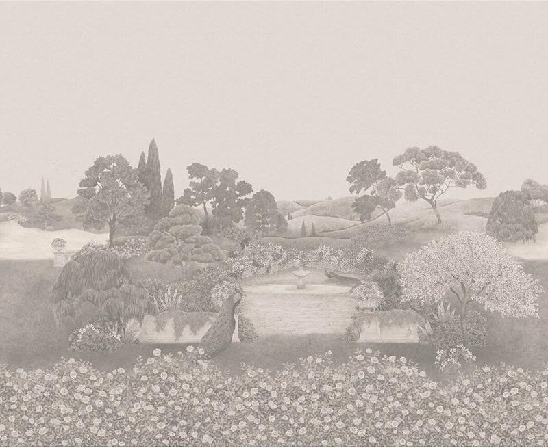 Cole & Son Idyll Platinum Pearl Wallpaper 120/1002M.CS.0