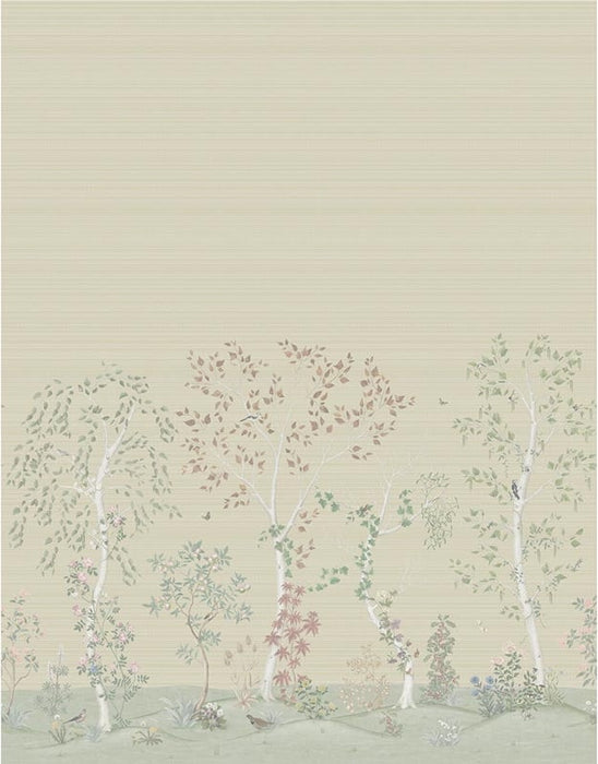 Cole & Son Seasonal Woods Oat Natural Wallpaper 120/6019G.CS.0