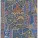 GP & J Baker Front Row Jewel Blue Wallpaper BW45125.1.0