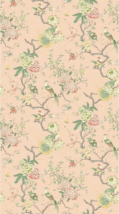 GP & J Baker Oriental Bird Blush Wallpaper BW45128.2.0