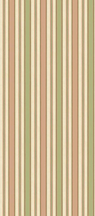 GP & J Baker Melbourne Stripe Soft Red/Green Wallpaper BW45131.6.0