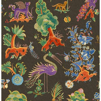 GP & J Baker Gertrude Charcoal/Jewel Wallpaper BW45127.3.0