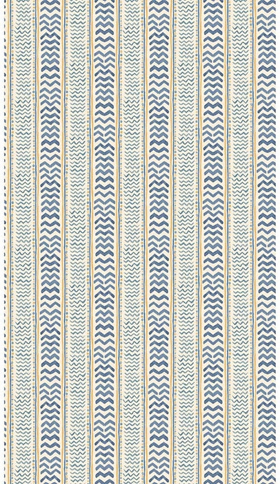 GP & J Baker Wriggle Room Blue/Yellow Wallpaper BW45140.4.0