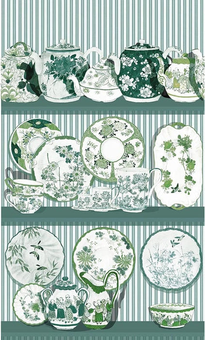 Gaston Y Daniela Tea Time Verde Wallpaper GDW5769.004.0