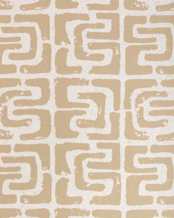 Kravet Couture Oui Bloc Due Sand Wallpaper Sample W4403.161.0