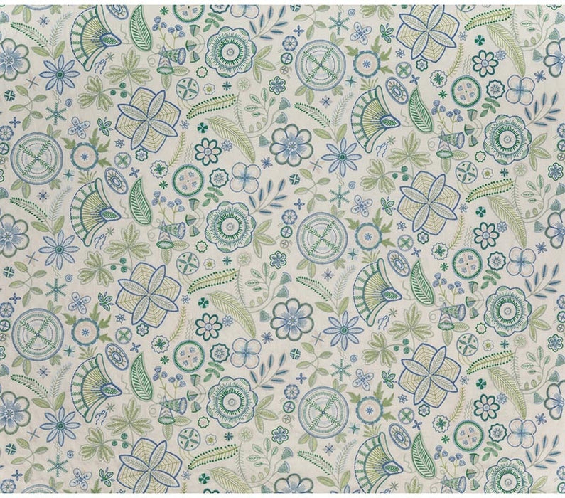Lee Jofa Eden Blue Green Fabric BFC-3710.523.0