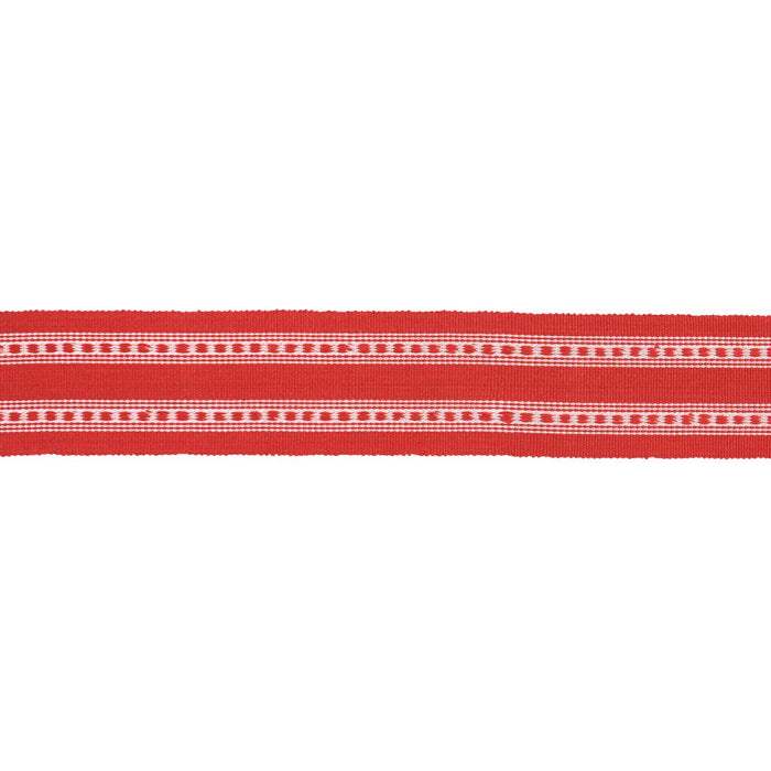 Schumacher Lubeck Tape Red Trim 79114
