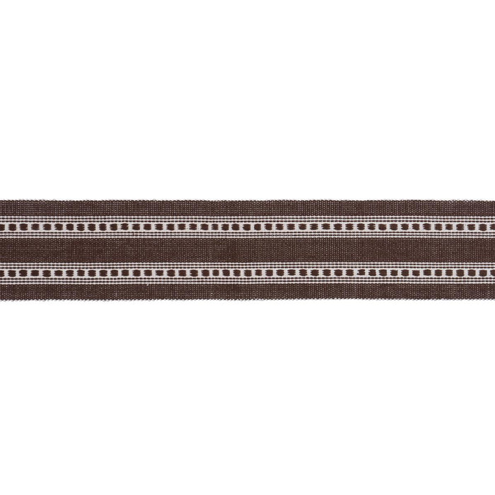 Schumacher Lubeck Tape Brown Trim 79115