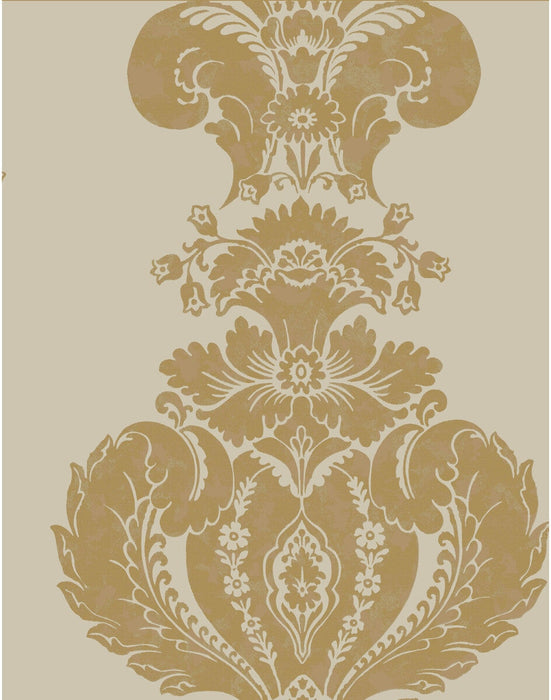 Cole & Son Baudelaire Linen And Gold Wallpaper Sample 94/1003.CS.0
