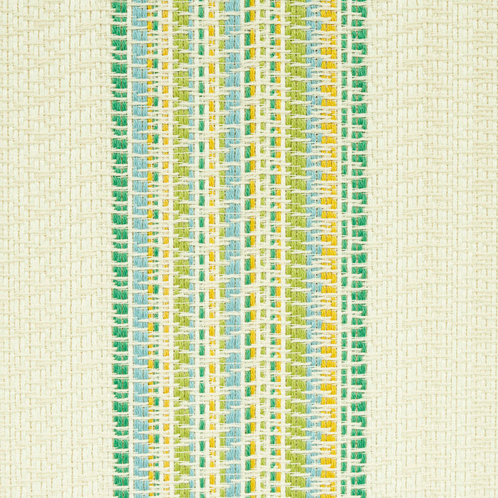Schumacher Bendita Stripe Indoor/Outdoor Leaf Fabric 79150