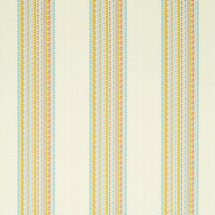Schumacher Bendita Stripe Indoor/Outdoor Multi Fabric Sample 79151