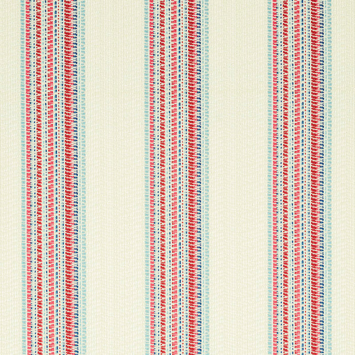 Schumacher Bendita Stripe Indoor/Outdoor Rose Fabric Sample 79152