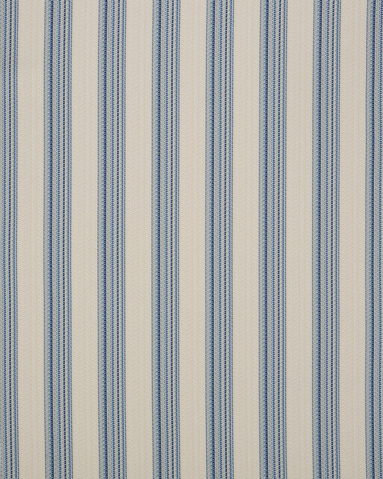 Schumacher Bendita Stripe Indoor/Outdoor Blue Fabric Sample 79153
