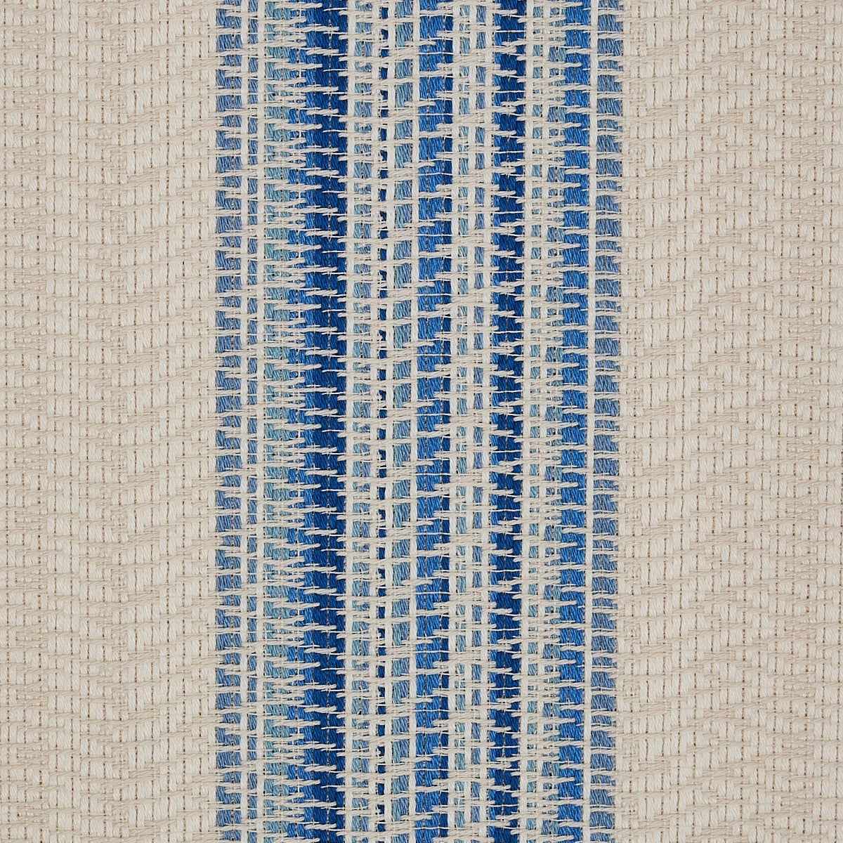 Schumacher Bendita Stripe Indoor/Outdoor Blue Fabric Sample 79153