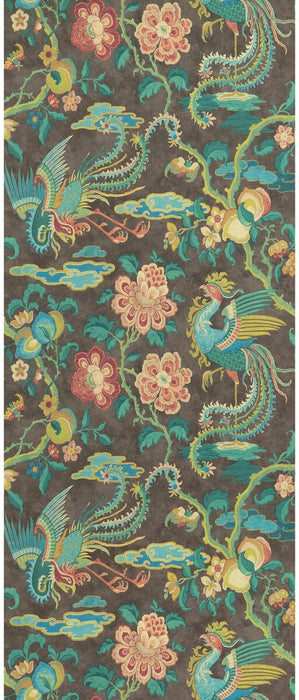 GP & J Baker Chifu Charcoal/Multi Wallpaper Sample BW45087.5.0