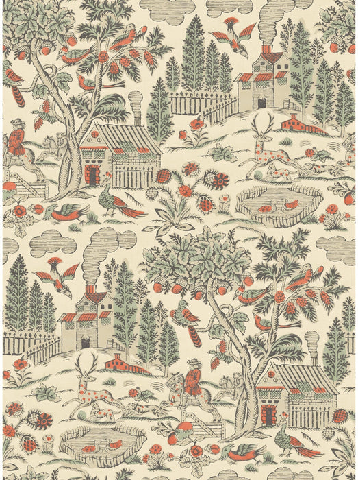 GP & J Baker Home Park Antique Wallpaper Sample BW45143.3.0