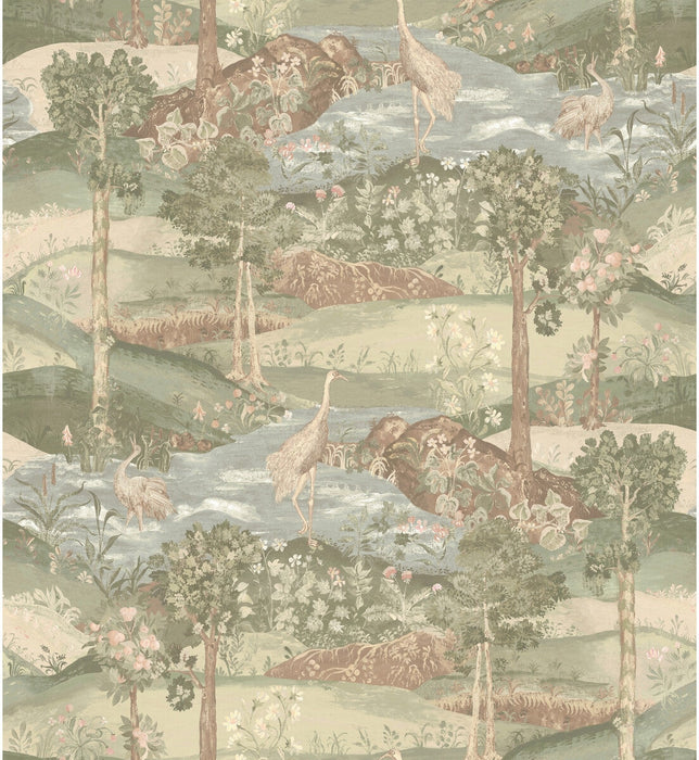 GP & J Baker Palace Tapestry Antique Wallpaper Sample BW45151.3.0