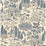 GP & J Baker Home Park Royal Blue Wallpaper Sample BW45143.2.0