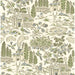 GP & J Baker Home Park Soft Green/Blue Wallpaper Sample BW45143.5.0