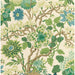 GP & J Baker Magnolia Emerald/Teal Wallpaper Sample BW45092.2.0