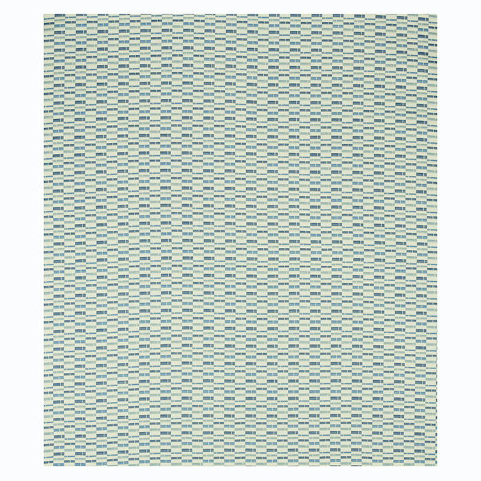 Schumacher Ashcroft Matelasse Indoor/Outdoor Blue Fabric Sample 79160
