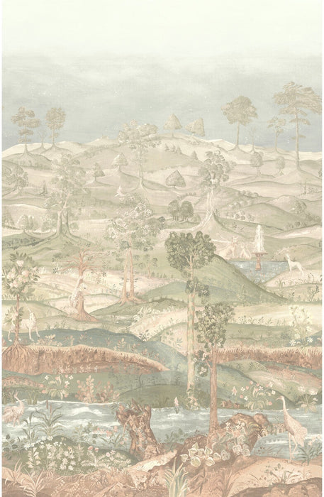 GP & J Baker Royal Park Panel Antique Wallpaper Sample BW45150.3.0