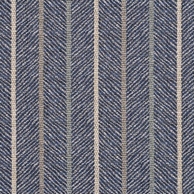 GP & J Baker Silverton Stripe Indigo Fabric Sample BF10396.6.0