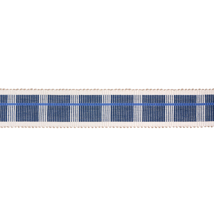 Schumacher Calcada Tape Medium Lapis Trim 79208
