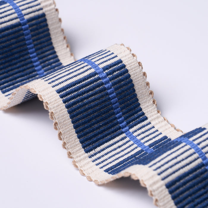 Schumacher Calcada Tape Medium Lapis Trim 79208