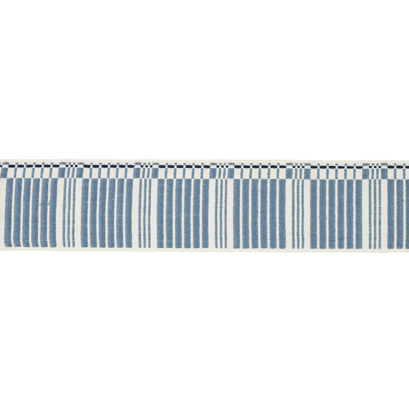 Schumacher Carmo Tape Wide Indigo Trim Sample 79210