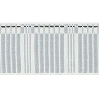 Schumacher Carmo Tape Wide Silver & Black Trim 79211