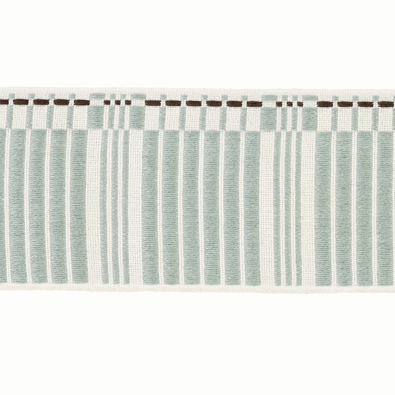 Schumacher Carmo Tape Wide Sage Trim Sample 79212