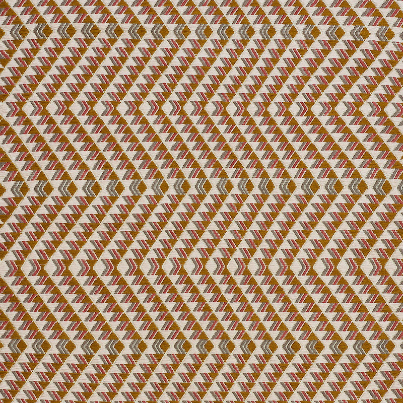 Schumacher Amates Hand Woven Brocade Mostaza Fabric Sample 79223