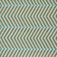 Schumacher Amates Hand Woven Brocade Duck Egg Fabric 79224