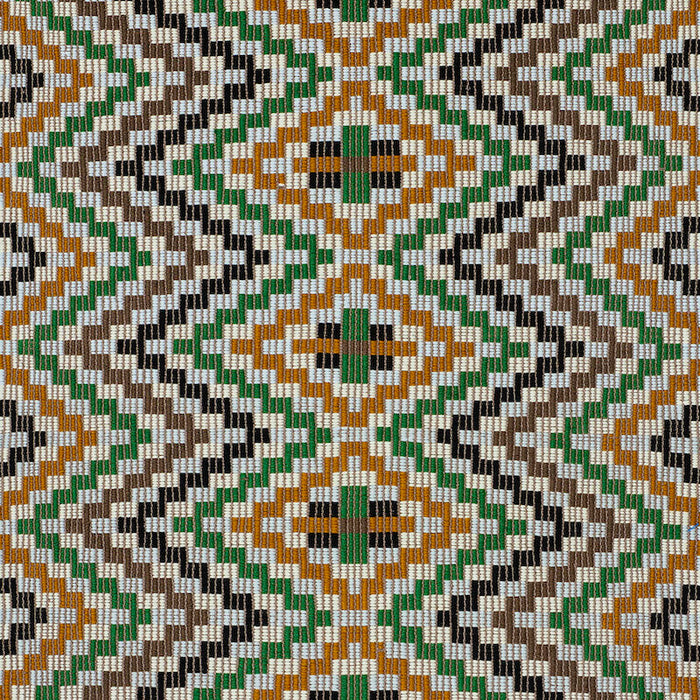 Schumacher Izapa Hand Woven Brocade Jewel Fabric Sample 79251