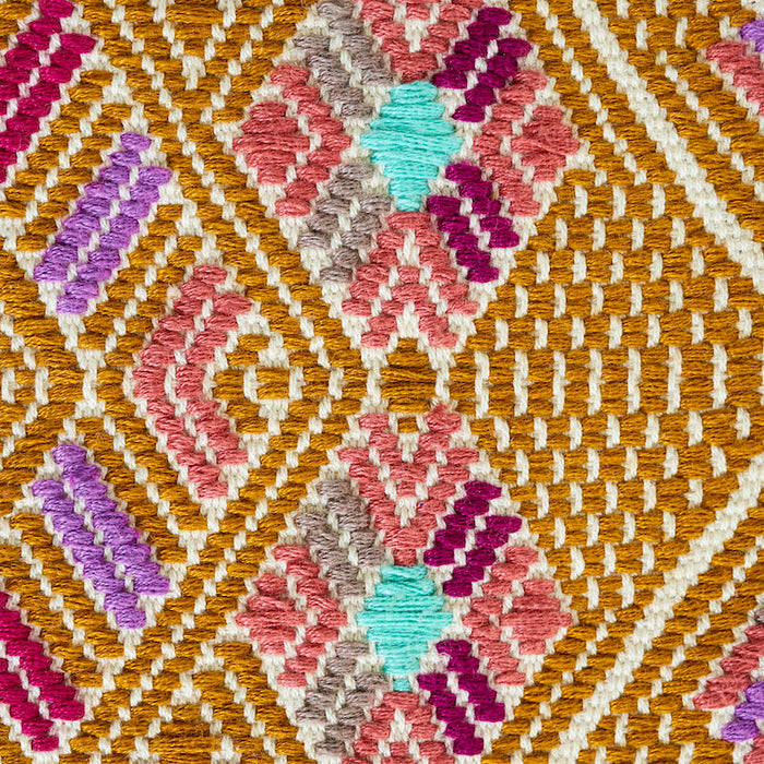 Schumacher Kaya Hand Woven Brocade Mostaza Fabric Sample 79261