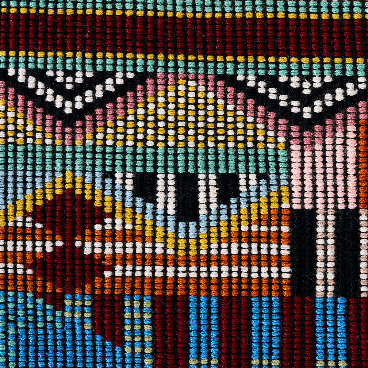 Schumacher Palomar Hand Woven Brocade Multi Fabric Sample 79290