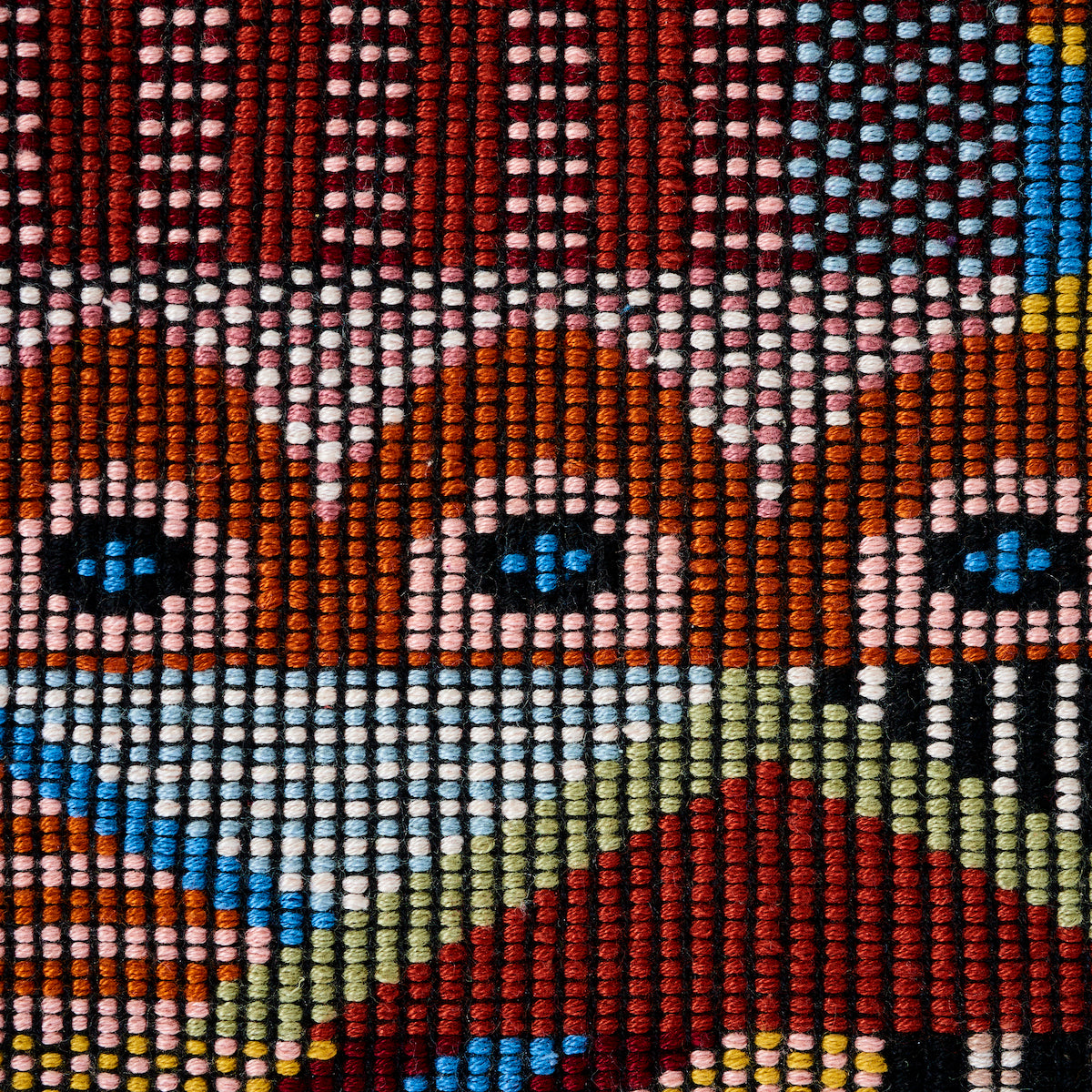 Schumacher Palomar Hand Woven Brocade Multi Fabric Sample 79290