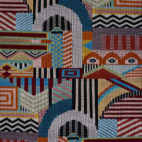 Schumacher Palomar Hand Woven Brocade Multi Fabric 79290