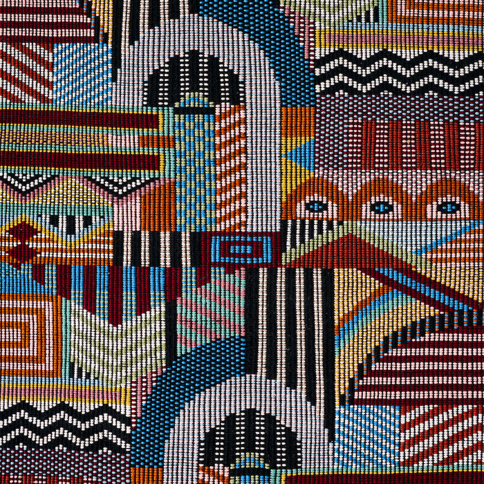 Schumacher Palomar Hand Woven Brocade Multi Fabric Sample 79290