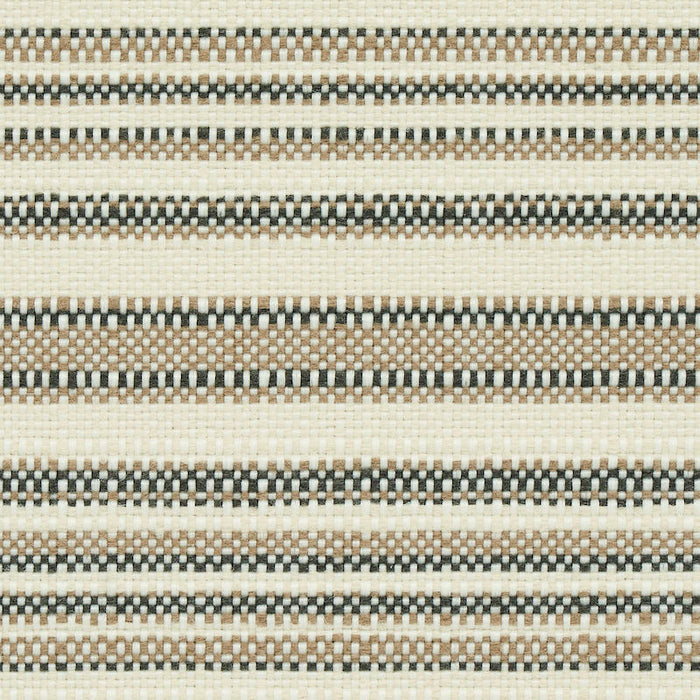 Schumacher Solana Stripe Indoor/Outdoor Stone Fabric 79331